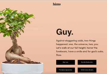 hims，男性健康品牌