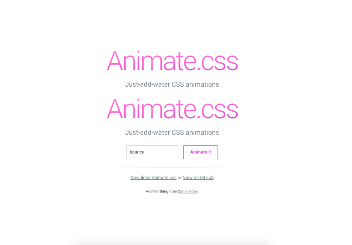 CSS交互动画 平台